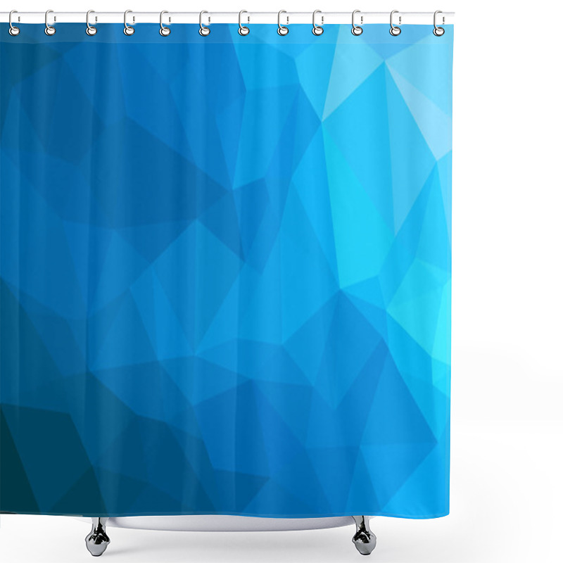 Personality  Abstract Polygon Geometric Background. Shower Curtains