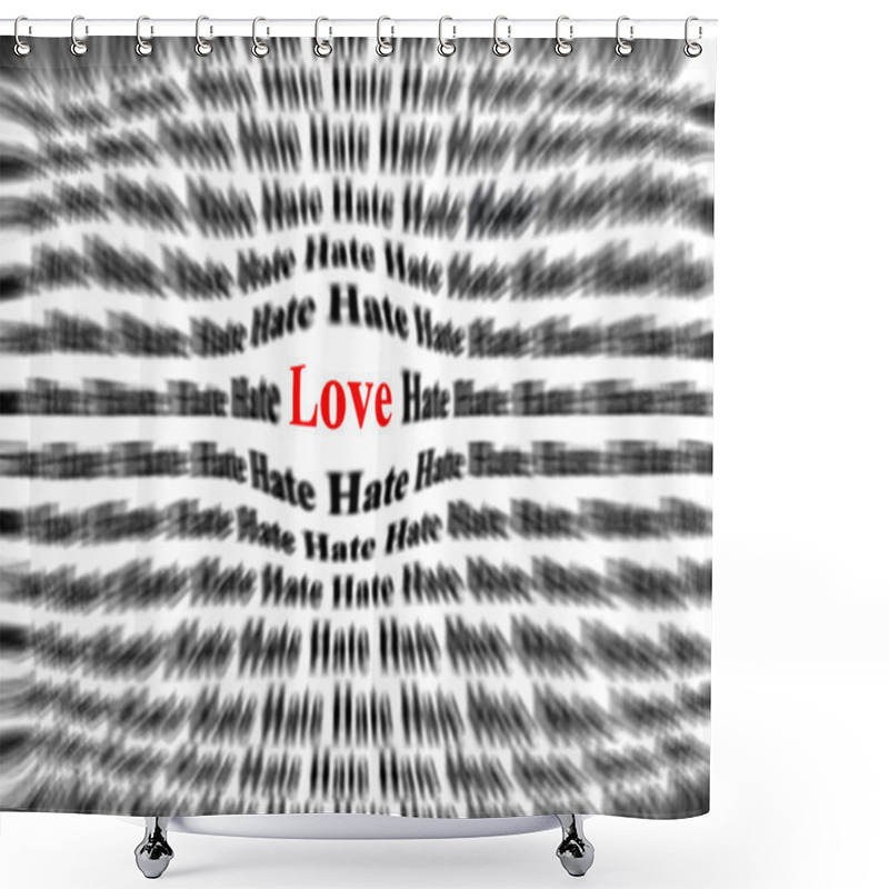 Personality  Love Is Important Shower Curtains