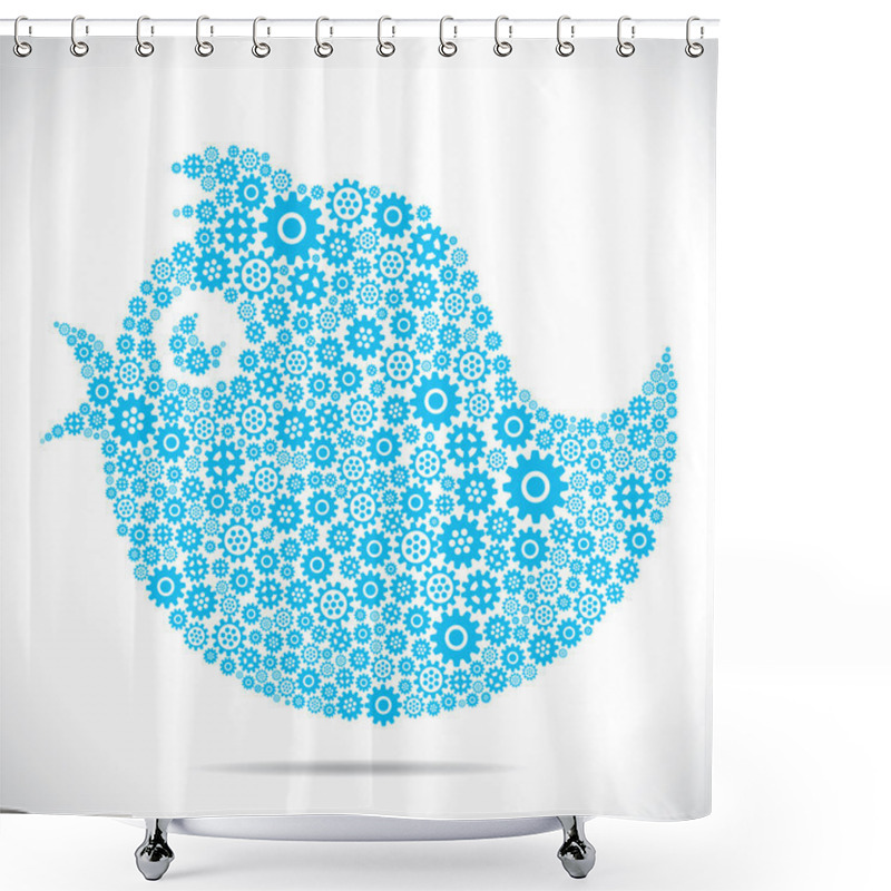 Personality  Tweet Bird Shower Curtains