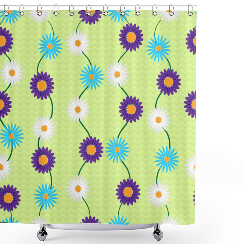 Personality  Vector Background With Flowers. Shower Curtains