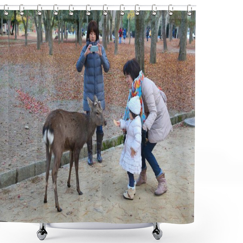 Personality  Nara Sacred Deer Shower Curtains