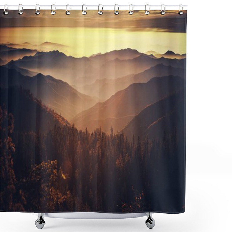 Personality  Scenic California Sierra Nevada Shower Curtains