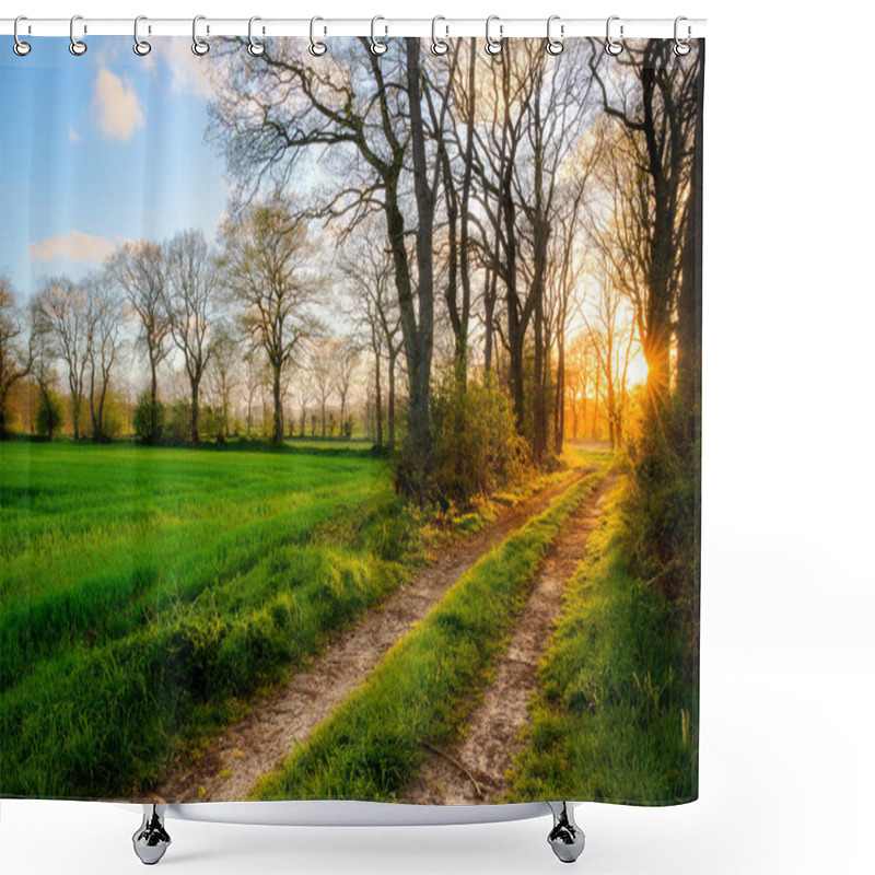 Personality  Sunset Near Ockenhausen Shower Curtains