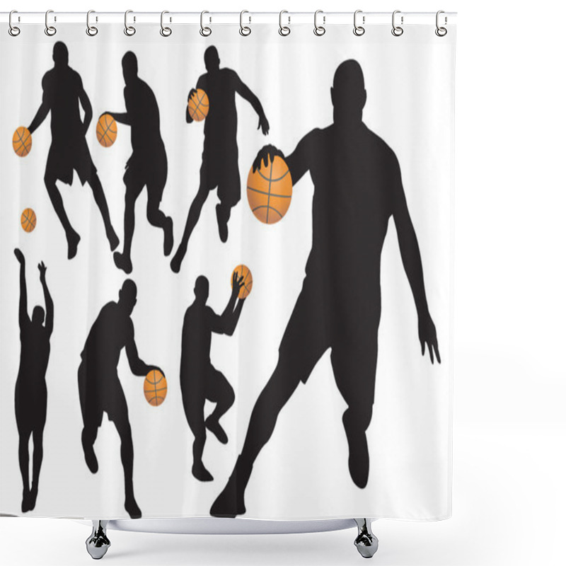 Personality  Basketball Players Shower Curtains