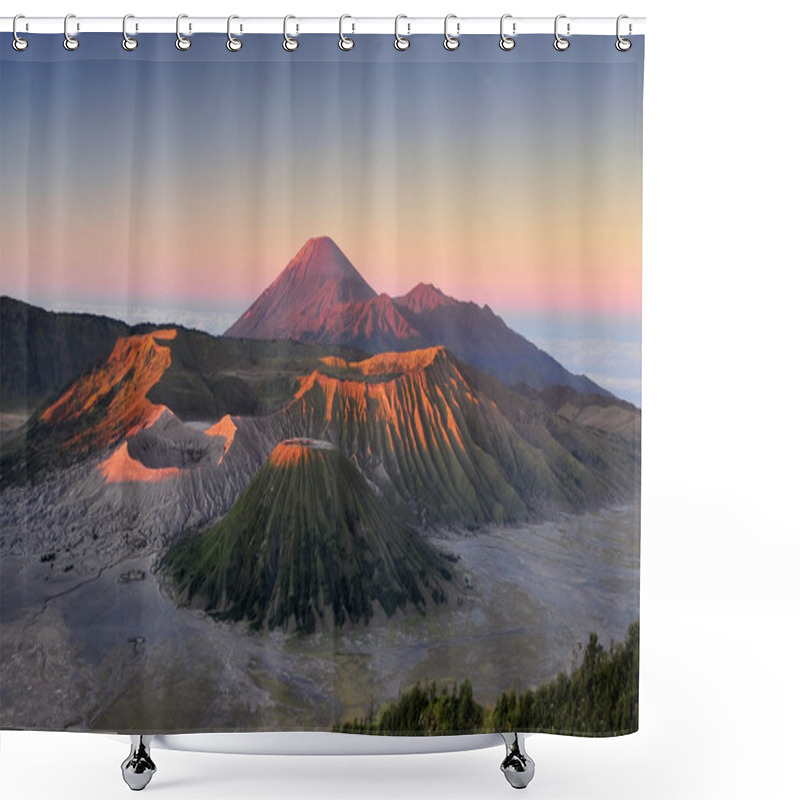 Personality  Bromo Volcano At Sunrise, Tengger Semeru National Park, East Java, Indonesia Shower Curtains