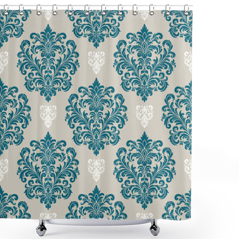 Personality  Damask Pattern,Classic Ornamental Design For Textiles And Wallpapers. Shower Curtains