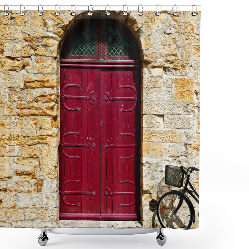 Personality  Bike Shower Curtains