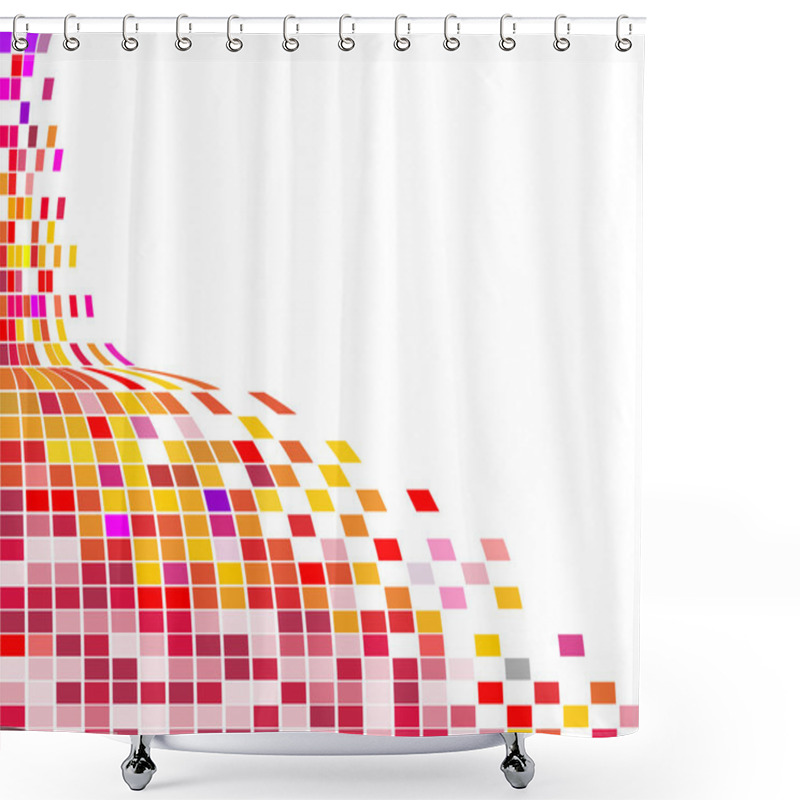 Personality  Square Mosaic Shower Curtains