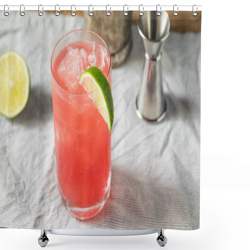 Personality  Refreshing Boozy Vodka Bay Breeze Cocktail With A Lime Shower Curtains