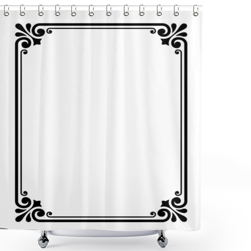 Personality  Simple Ornamental Decorative Frame Shower Curtains