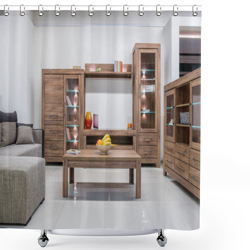 Personality  Cozy Modern Living Room Interior Shower Curtains