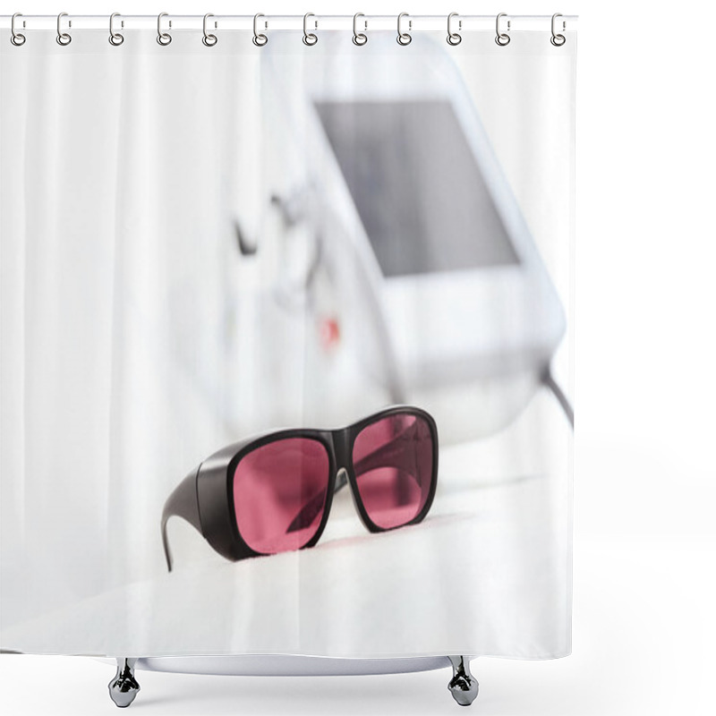 Personality  UV Protective Glasses Shower Curtains