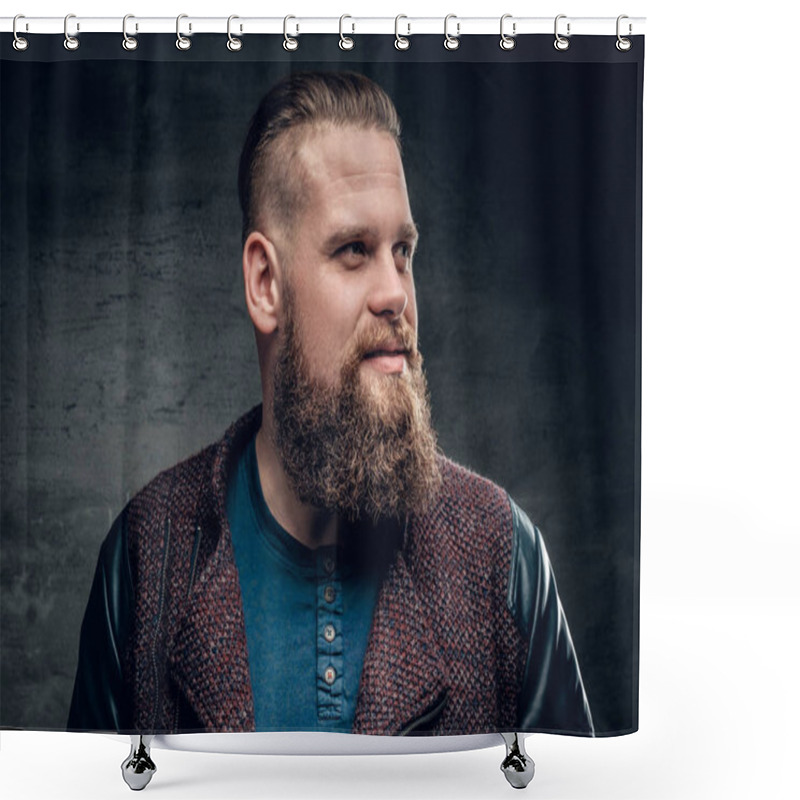 Personality  Fat Bearded Male  Shower Curtains