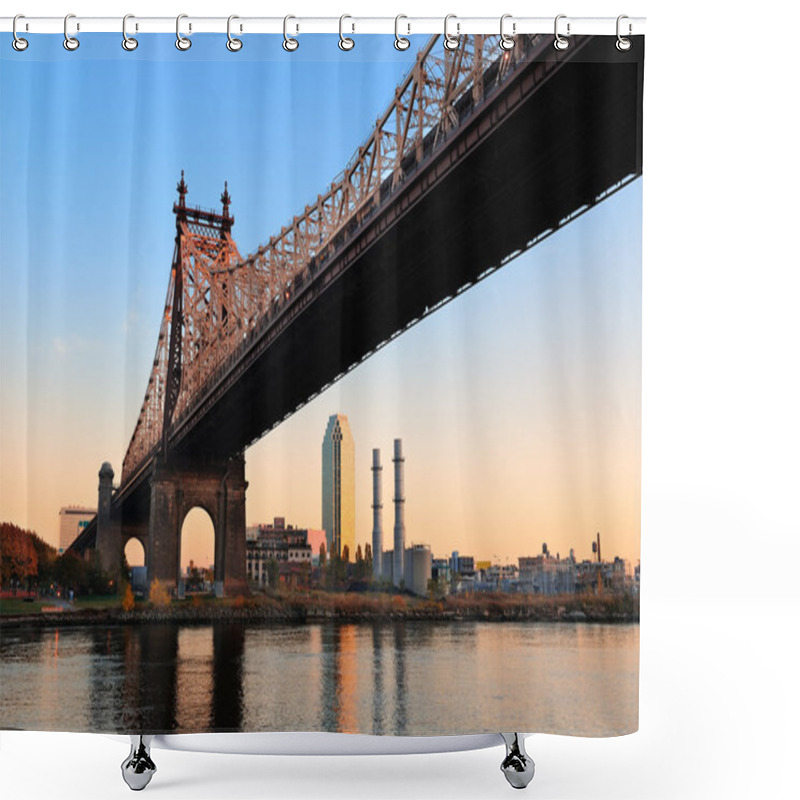 Personality  Queensboro Bridge Shower Curtains