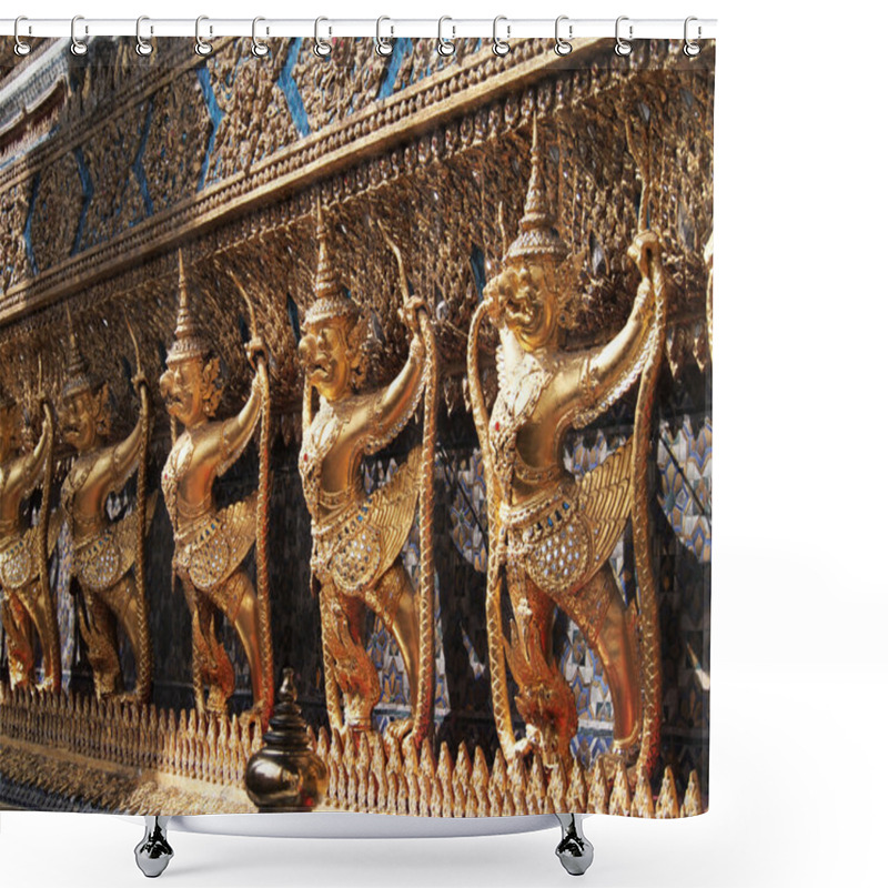 Personality  The Garuda At The Emerald Buddha Temple Shower Curtains