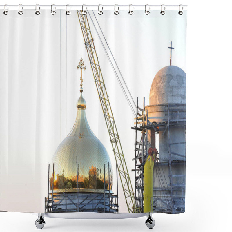 Personality  The Dome Of The Church Under Construction Shower Curtains