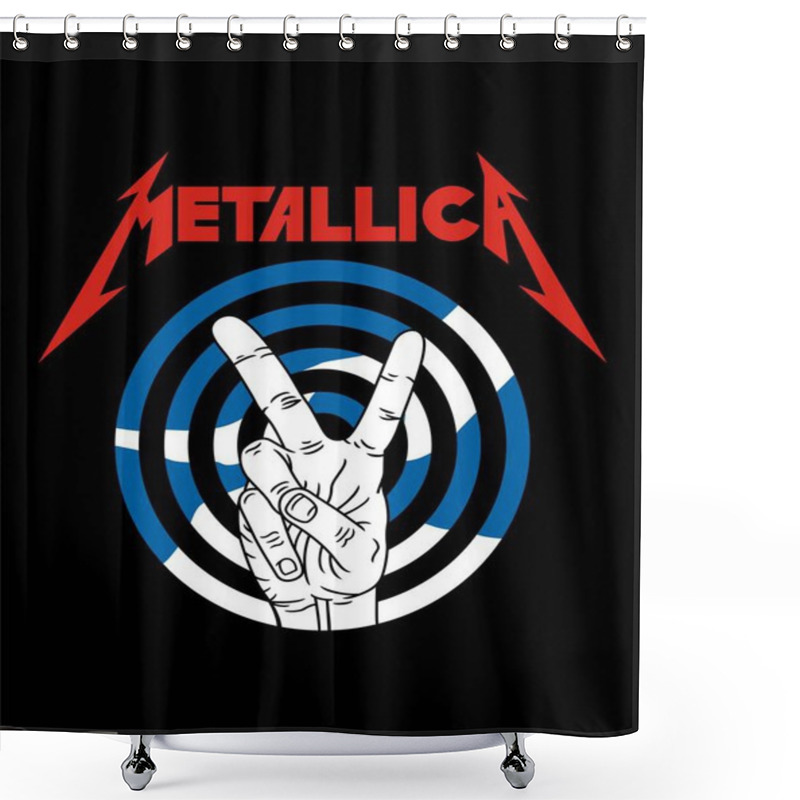 Personality  Band Rock Metal Legend - The Greatest  Shower Curtains