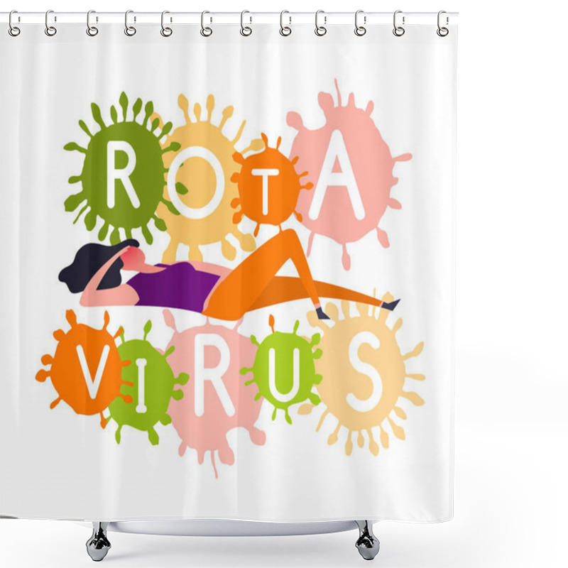 Personality  Rotavirus Symptoms Image Shower Curtains