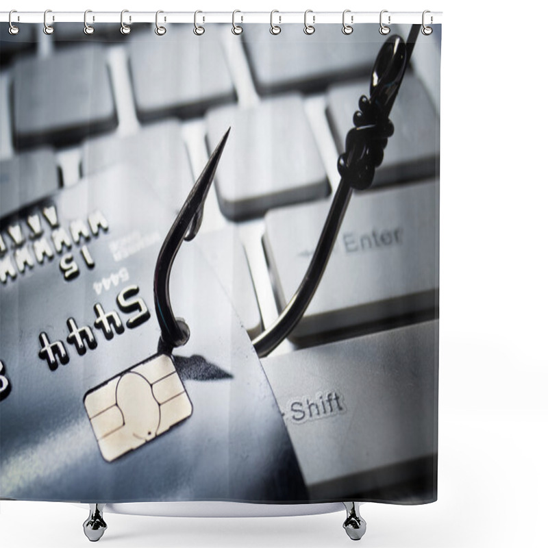 Personality  Credit Card Phishing Attack Shower Curtains