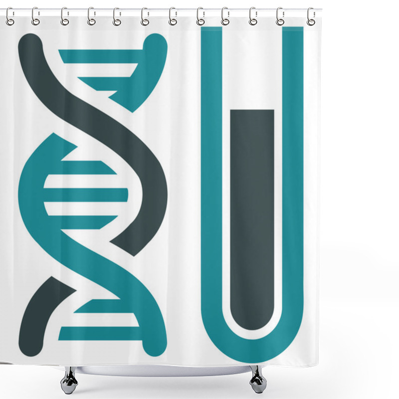 Personality  Genetic Analysis Icon Shower Curtains