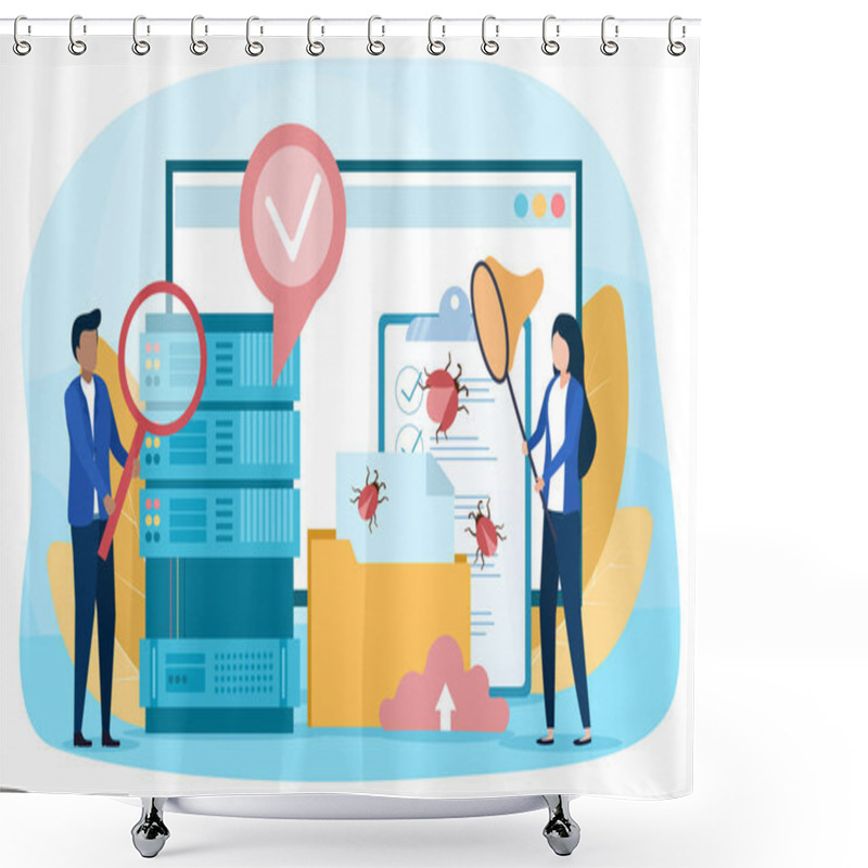 Personality  Testing Software Concept Shower Curtains