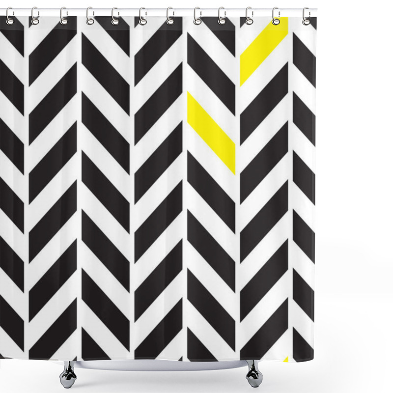 Personality  Chevron Seamless Pattern Shower Curtains