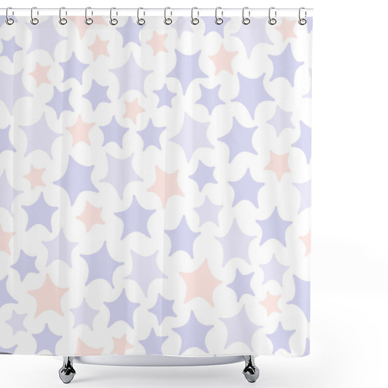 Personality  Cute Stars Seamless Pattern.  Shower Curtains