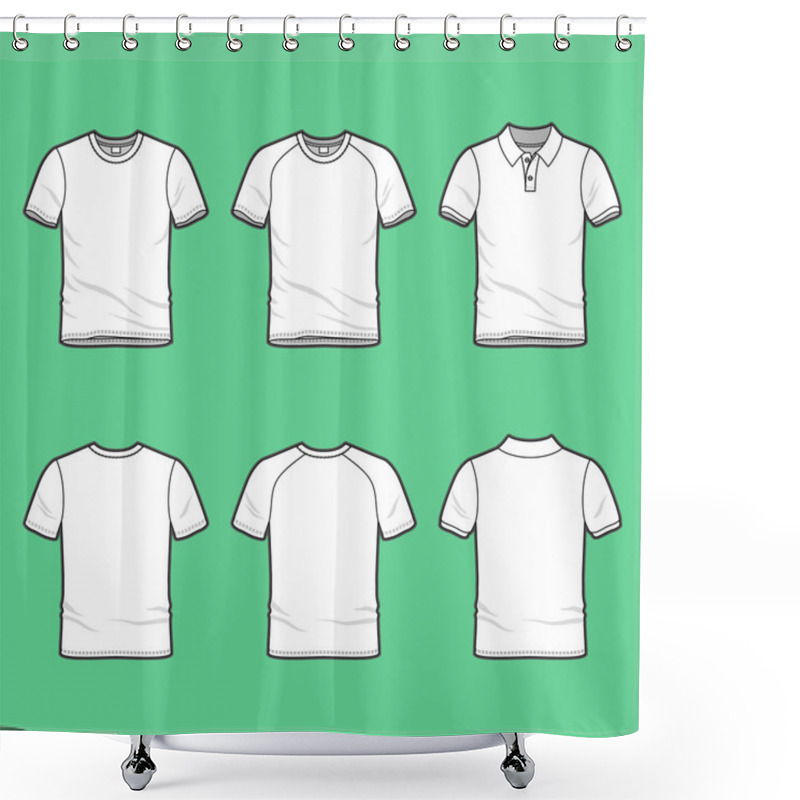 Personality  Clothing Set Shower Curtains