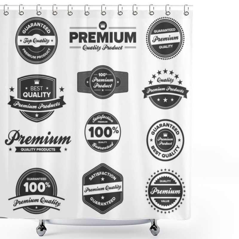 Personality  Premium Quality Labels Shower Curtains