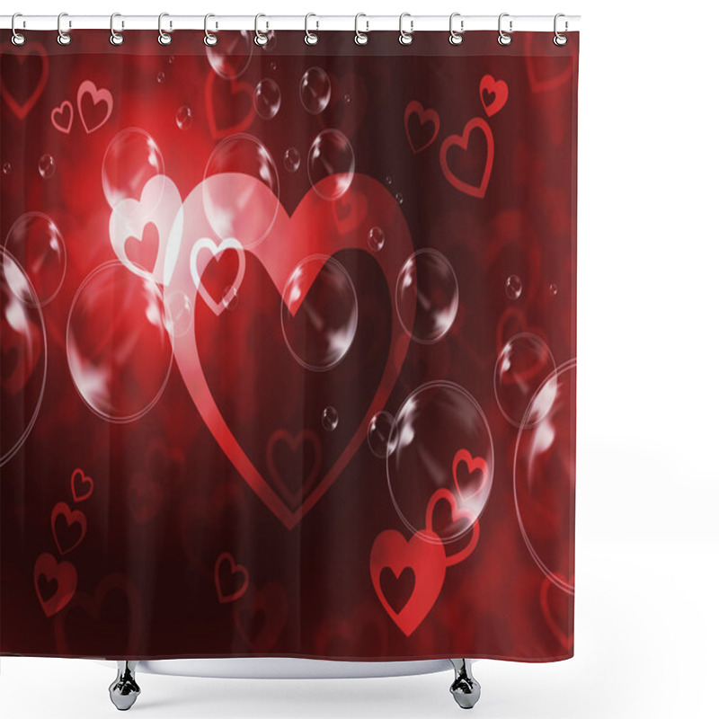 Personality  Hearts Background Means Passionate Wallpaper Or Loving Ar Shower Curtains