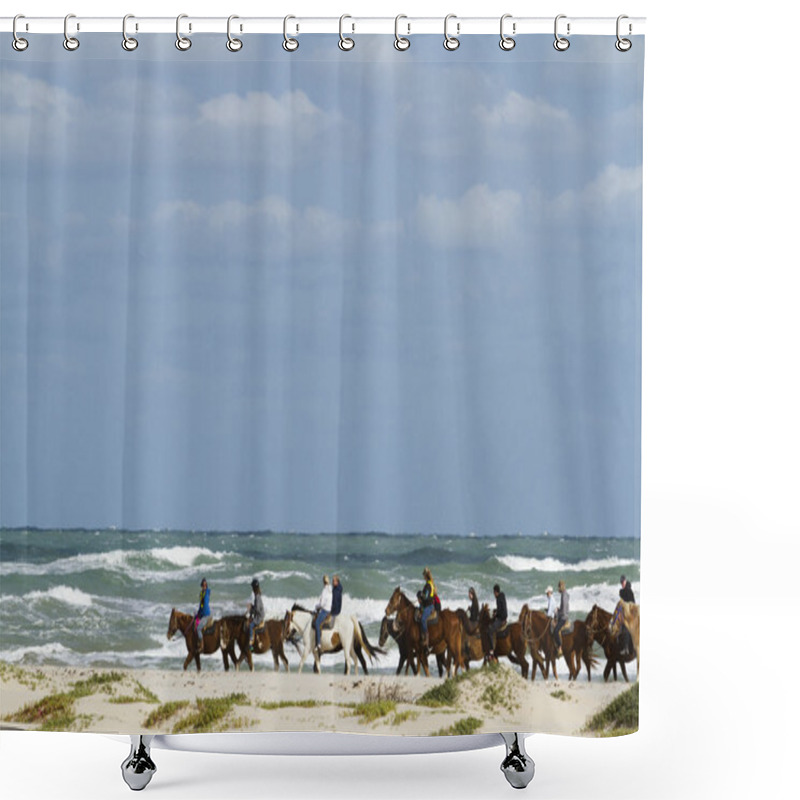 Personality  Horesback Riding Shower Curtains