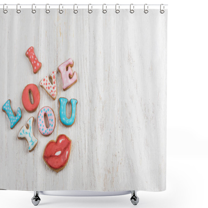 Personality  Gingerbreads For Valentines Day Shower Curtains