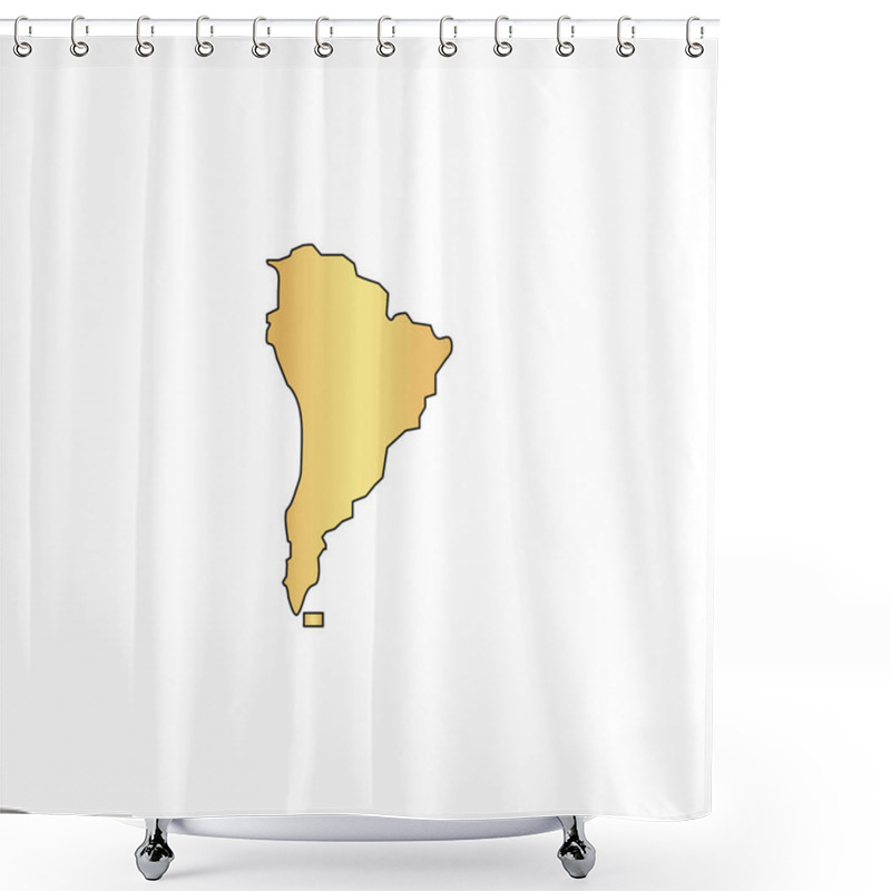 Personality  South America Computer Symbol Shower Curtains