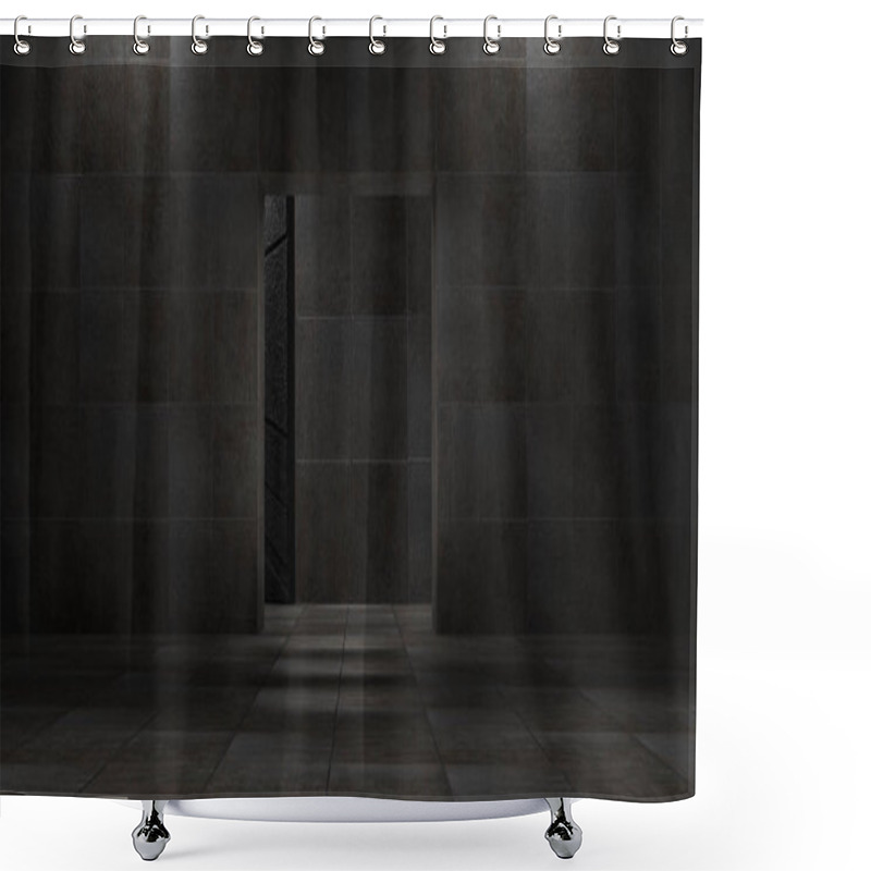 Personality  Space Environment, Ready For Comp Of Your Characters.3D Renderin Shower Curtains