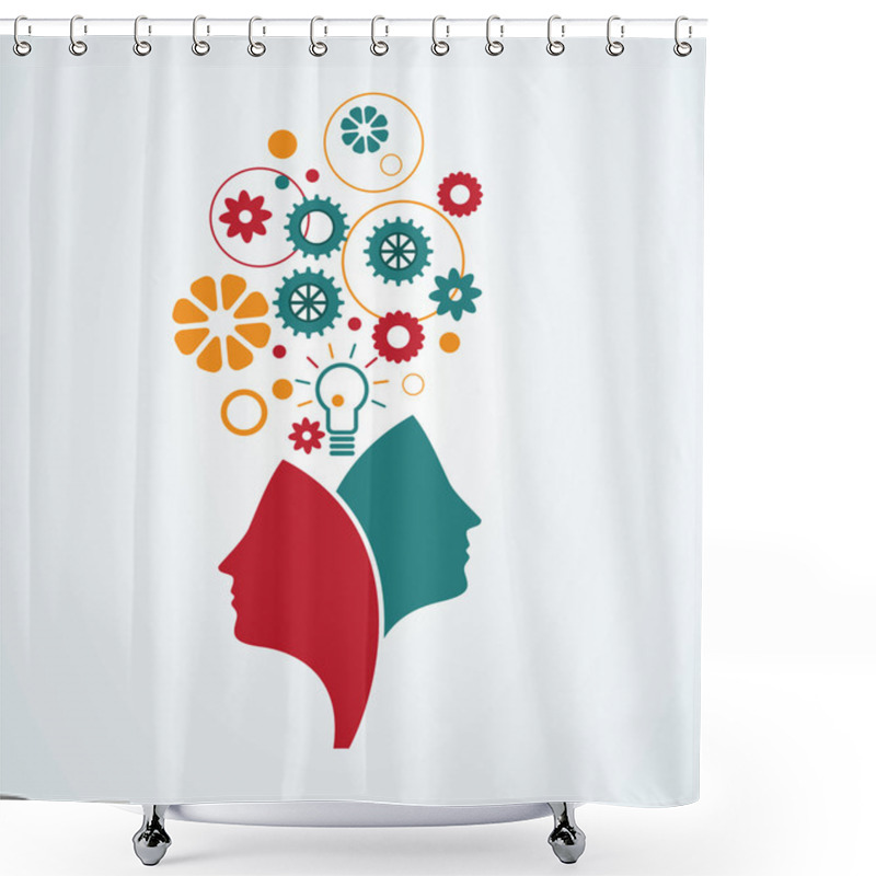 Personality  Creative Minds Shower Curtains