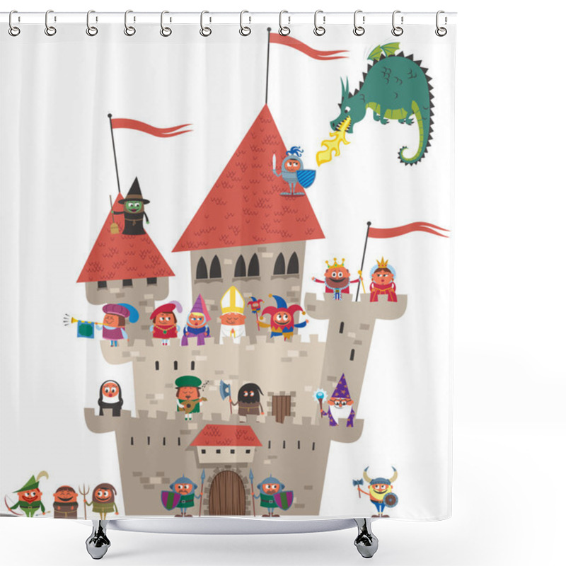 Personality  Small Kingdom On White Shower Curtains