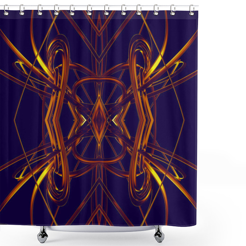 Personality  Abstract Lines Shower Curtains