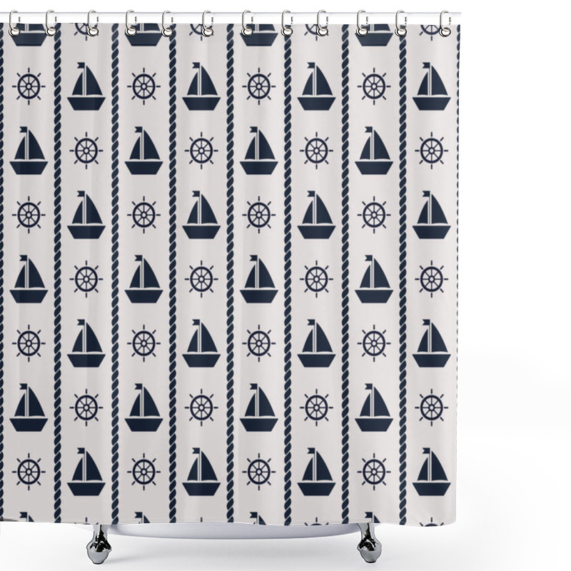 Personality  Maritime Mood Pattern Shower Curtains