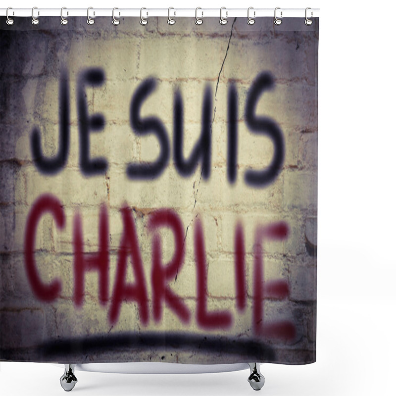 Personality  Je Suis Charlie Concept Shower Curtains