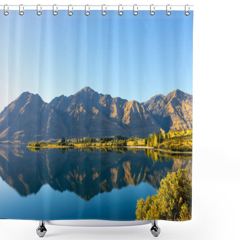 Personality  New Zealand Alps And Lake Shower Curtains