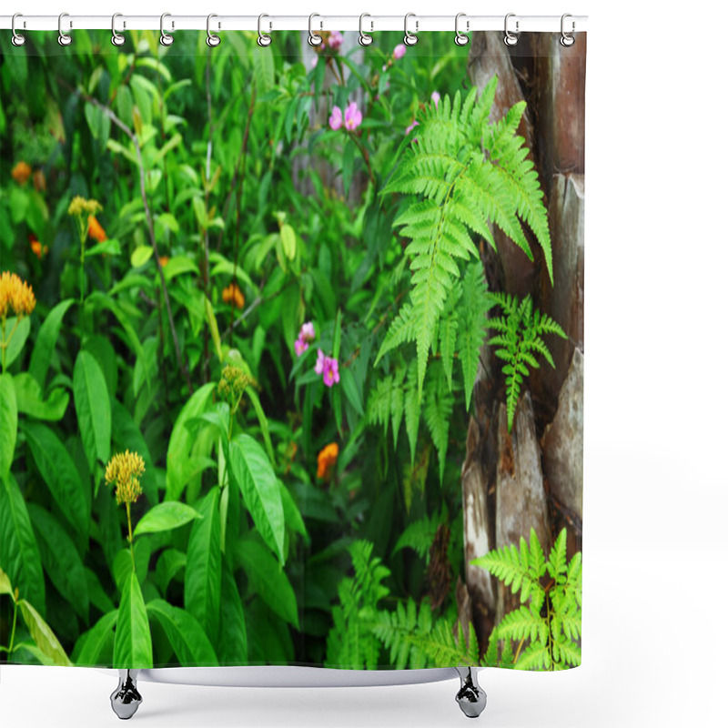 Personality  Forest Plant Shower Curtains