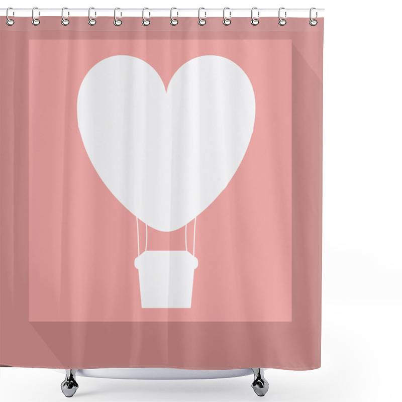 Personality  Air Balloon, Desing, Vector Illustration. Shower Curtains