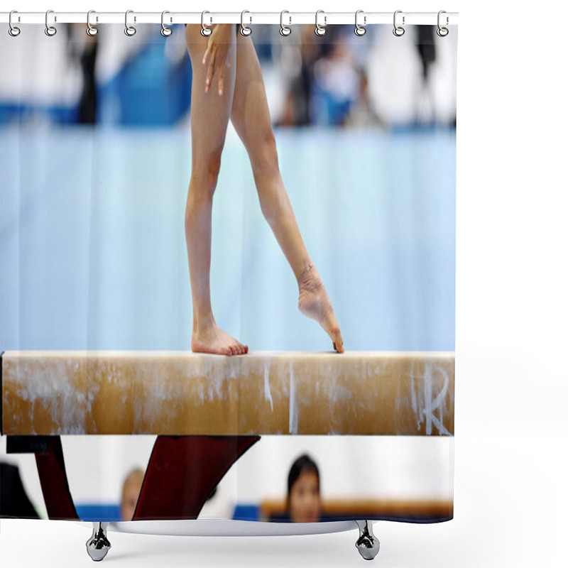 Personality  Balance Beam Shower Curtains