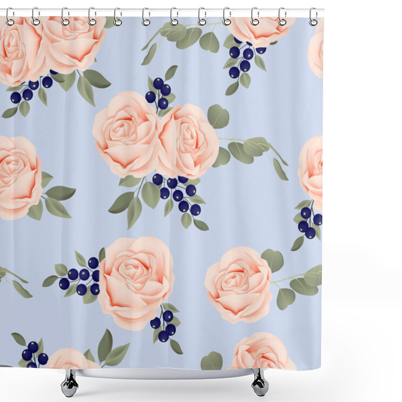 Personality  Modern Floral Pattern For Fabric Design And Beautiful Background. Shower Curtains