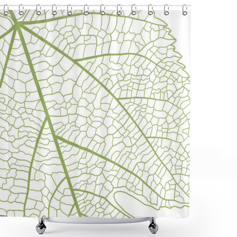 Personality  Leaf Vein A Pattern Of Leaves Background Shower Curtains