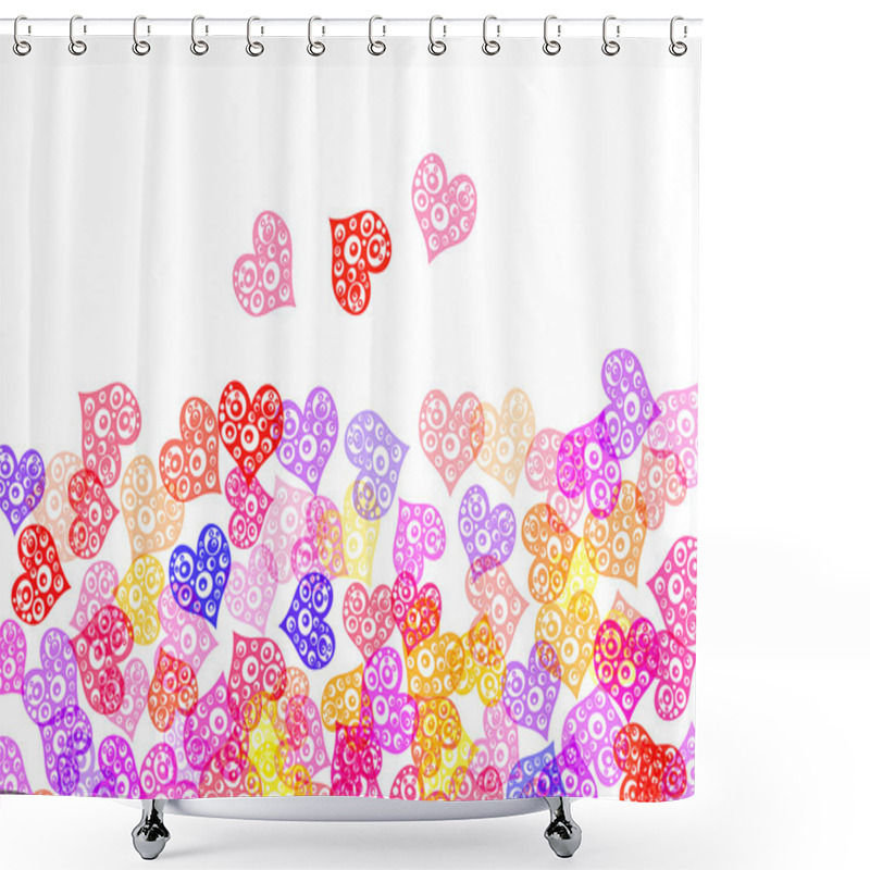 Personality  Hearts Shower Curtains