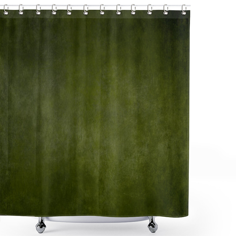 Personality  Dark Green Stucco Wall Grungy Background Or Texture  Shower Curtains