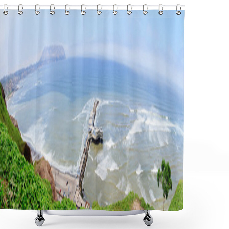 Personality  Panoramic View Of Lima, Peru Shower Curtains