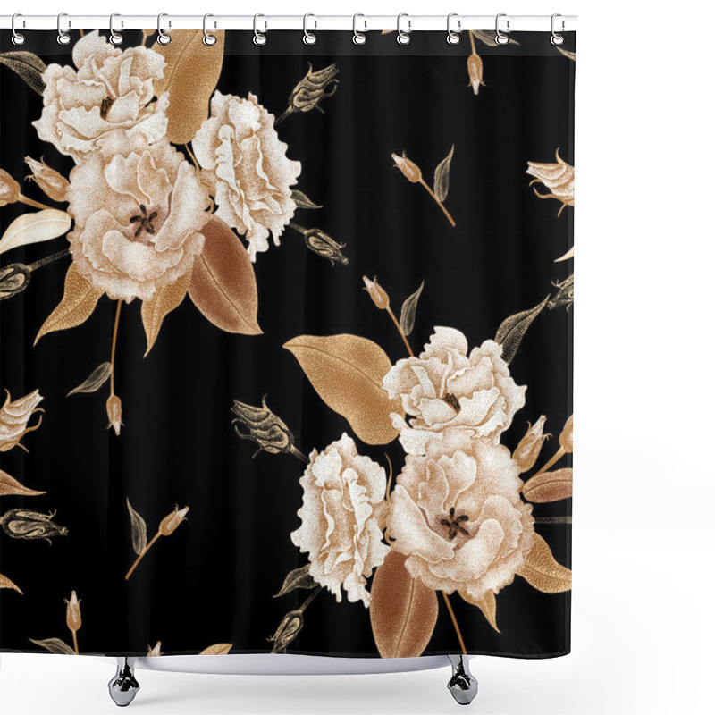 Personality  Seamless Floral Pattern. Shower Curtains