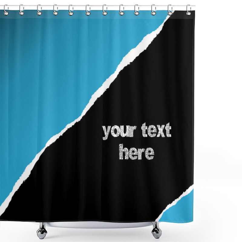 Personality  Torn Paper Shower Curtains